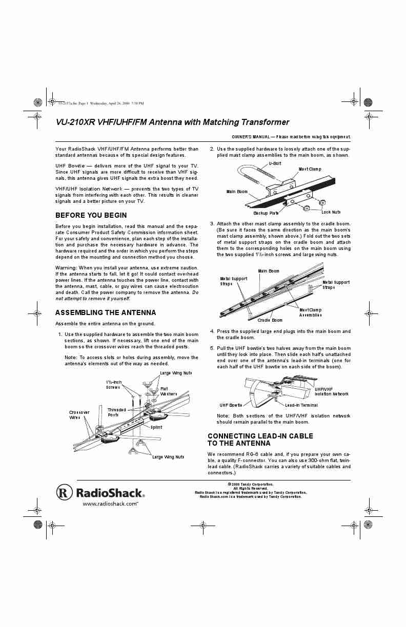Radio Shack TV Antenna VU-210XR-page_pdf